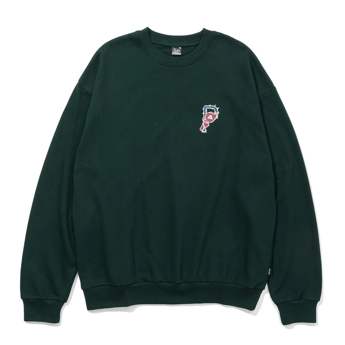 POLER BIG LOGO CREW ポーラー ビッグロゴ クルー 253MCV0049【メンズ クルースウェット ロゴ トレーナー アスレチック レトロ スポーティ 25FW】