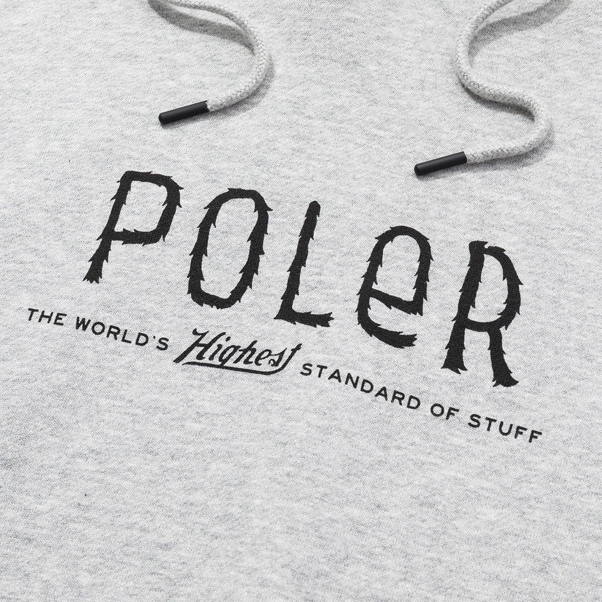 POLER FURRY FONT HOOD ポーラー ファリーフォント フード 253MCV0066【メンズ スウェットフーディ ロゴ フレンチテリー パーカー 吸汗性 リラックスウェア 25FW】