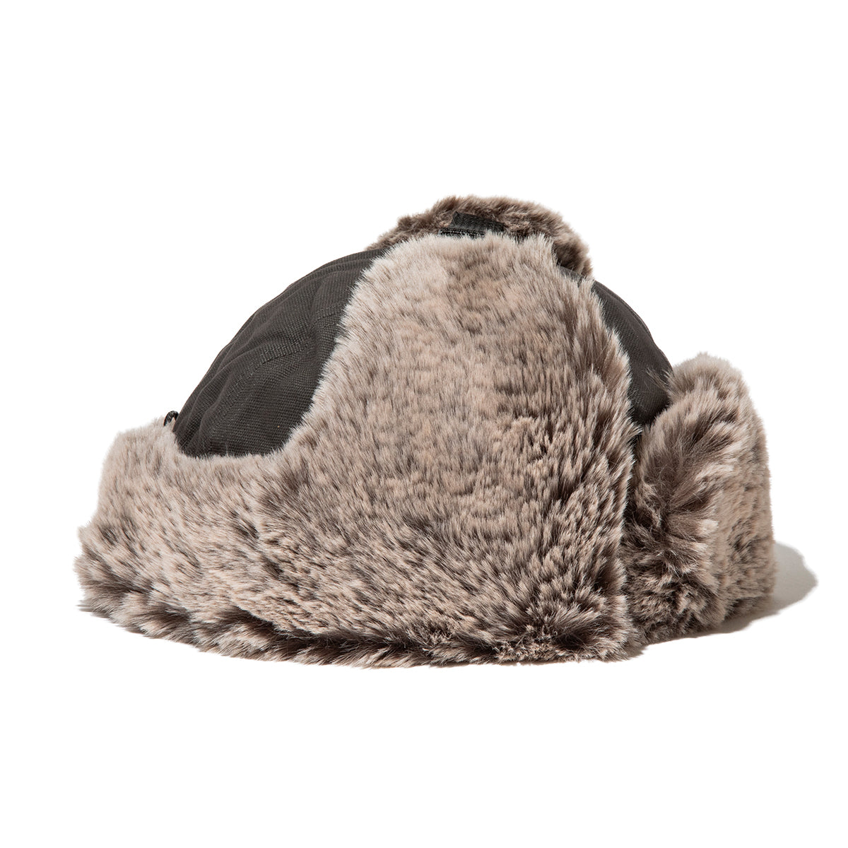 POLER MILITARY FUR VISOR CAP ポーラー ミリタリー ファー バイザー キャップ 253MCV0083【メンズ フライトキャップ ファーキャップ 防寒 アウトドア 冬小物 刺繍ロゴ 25FW】