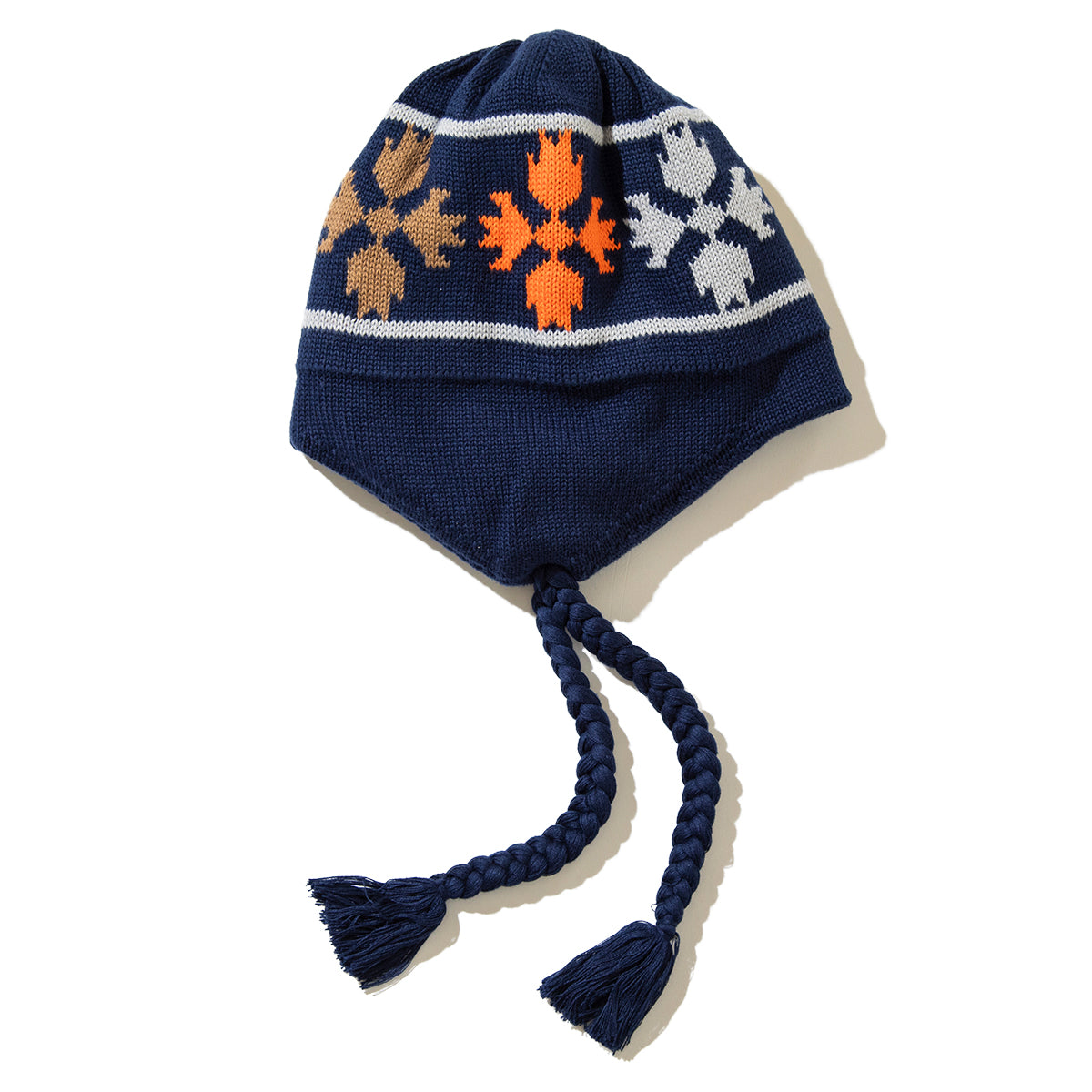 POLER BEAR PAW FLAP BEANIE ポーラー ベア ポー フラップ ビーニー 253MCV0113【メンズ ビーニー フラップニット帽 防寒 アウトドア 25FW】