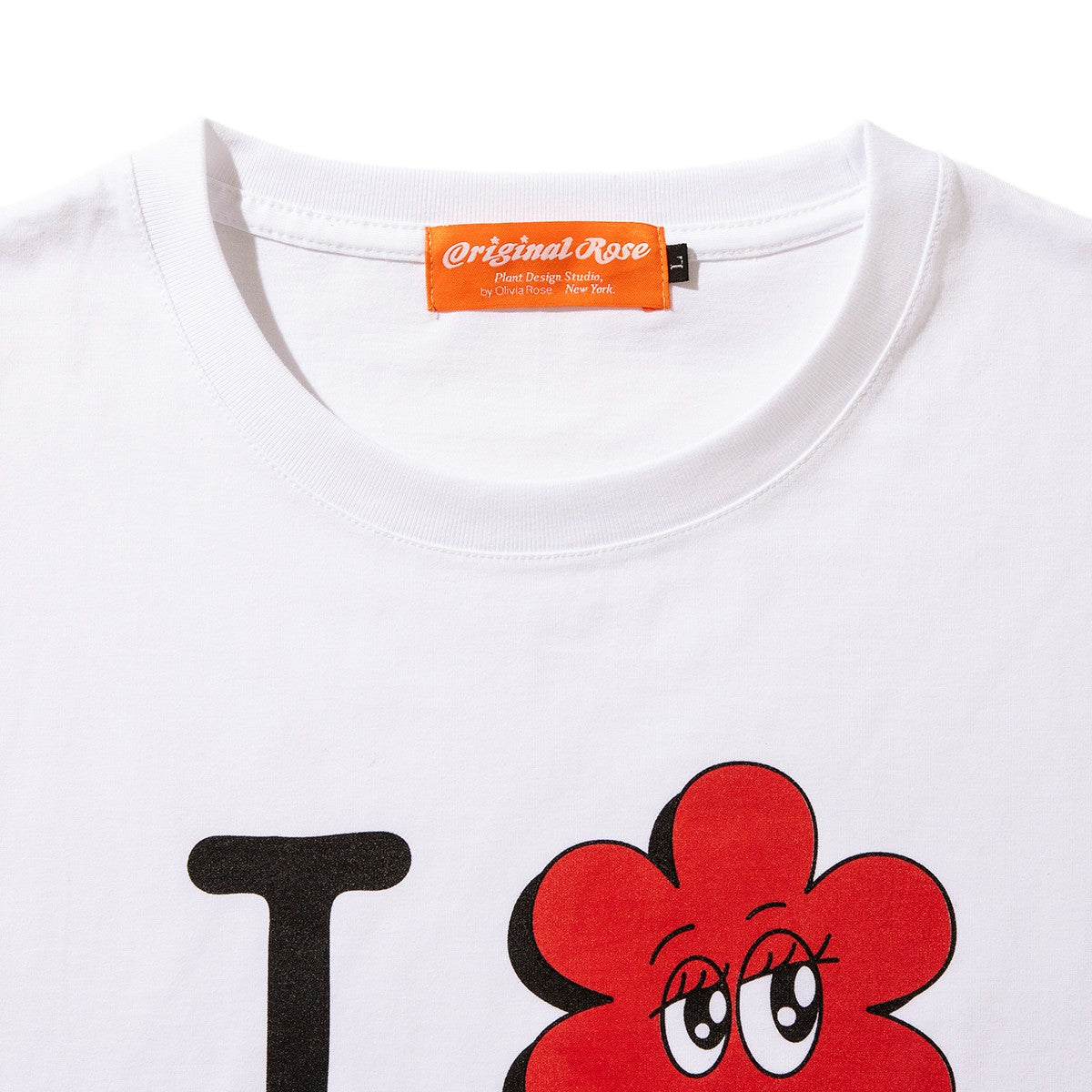 ORIGINAL ROSE I LOVE NY TEE オリジナルローズ アイ ラブ ニューヨーク Tシャツ OR25AT01【メンズ Tシャツ カットソー 半袖 ボックスシルエット アートデザイン リラックスフィット 25FW】