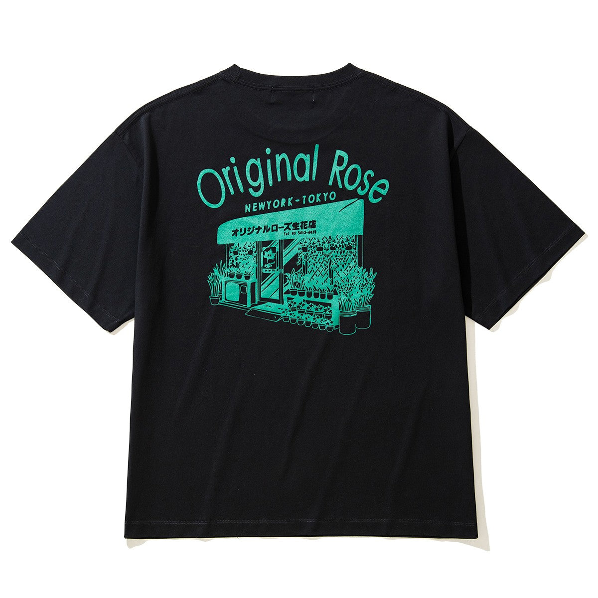 ORIGINAL ROSE JPN FLOWER SHOP TEE オリジナルローズ ジャパン フラワーショップ Tシャツ OR25AT04【メンズ Tシャツ カットソー 半袖 ボックスシルエット アートデザイン リラックスフィット 25FW】