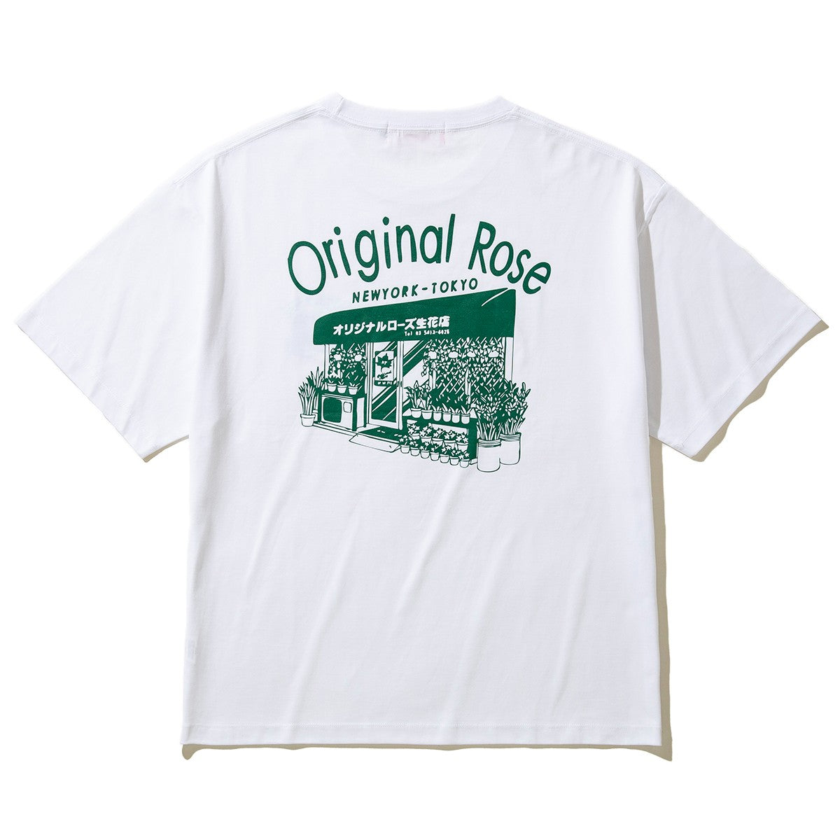 ORIGINAL ROSE JPN FLOWER SHOP TEE オリジナルローズ ジャパン フラワーショップ Tシャツ OR25AT04【メンズ Tシャツ カットソー 半袖 ボックスシルエット アートデザイン リラックスフィット 25FW】