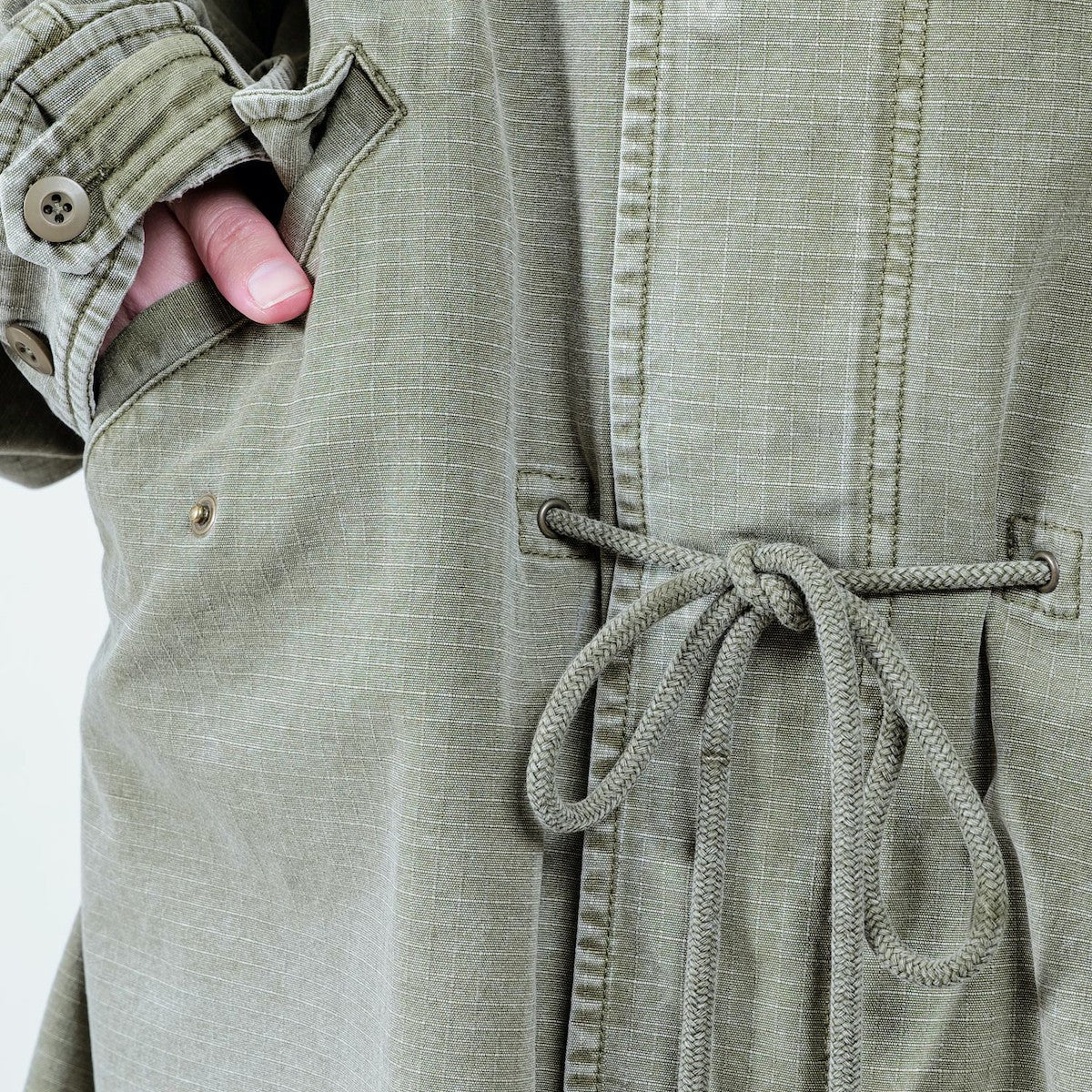 APPLEBUM Bleach Army Coat アップルバム ブリーチ アーミーコート 2520626【メンズ M65 ジャケット ミリタリー アーミーコート ヴィンテージテイスト フィッシュテール 25FW】