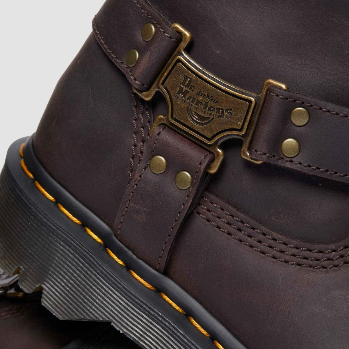 Dr. MARTENS ANISTONE HI RIGGER BOOTS ドクターマーチン アニストン HI リガー ブーツ DM-31901201-DBR【メンズ カジュアルブーツ バイカーブーツ ミドル丈 25FW】
