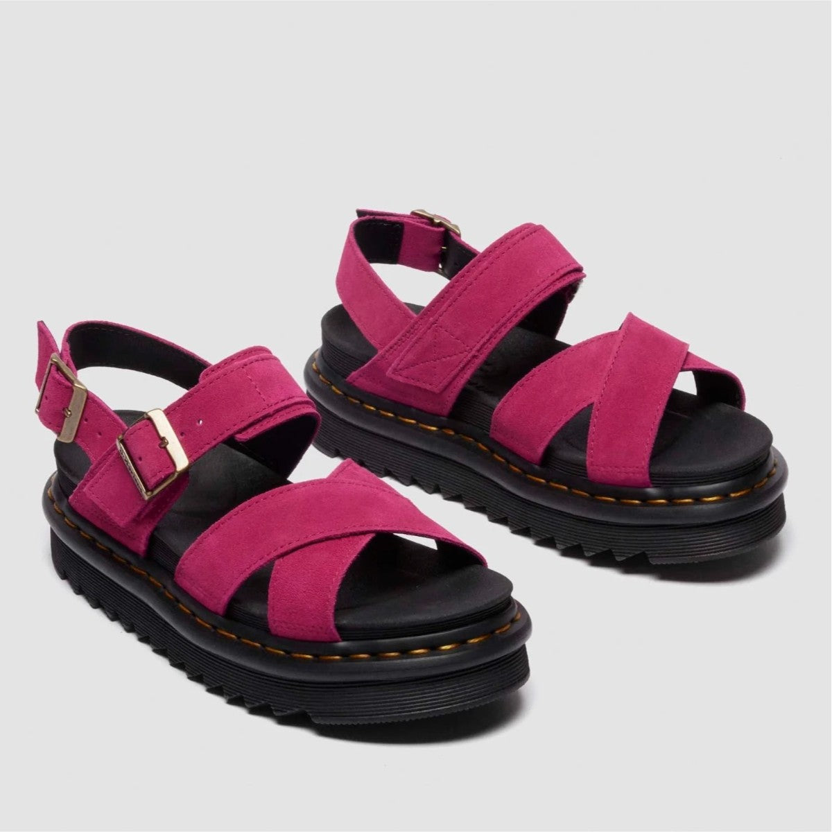 Dr. MARTENS VOSS II SANDAL ドクターマーチン VOSS II サンダル DM-41352650-FPK【レディース サンダル クロスストラップ 厚底 快適 25FW】