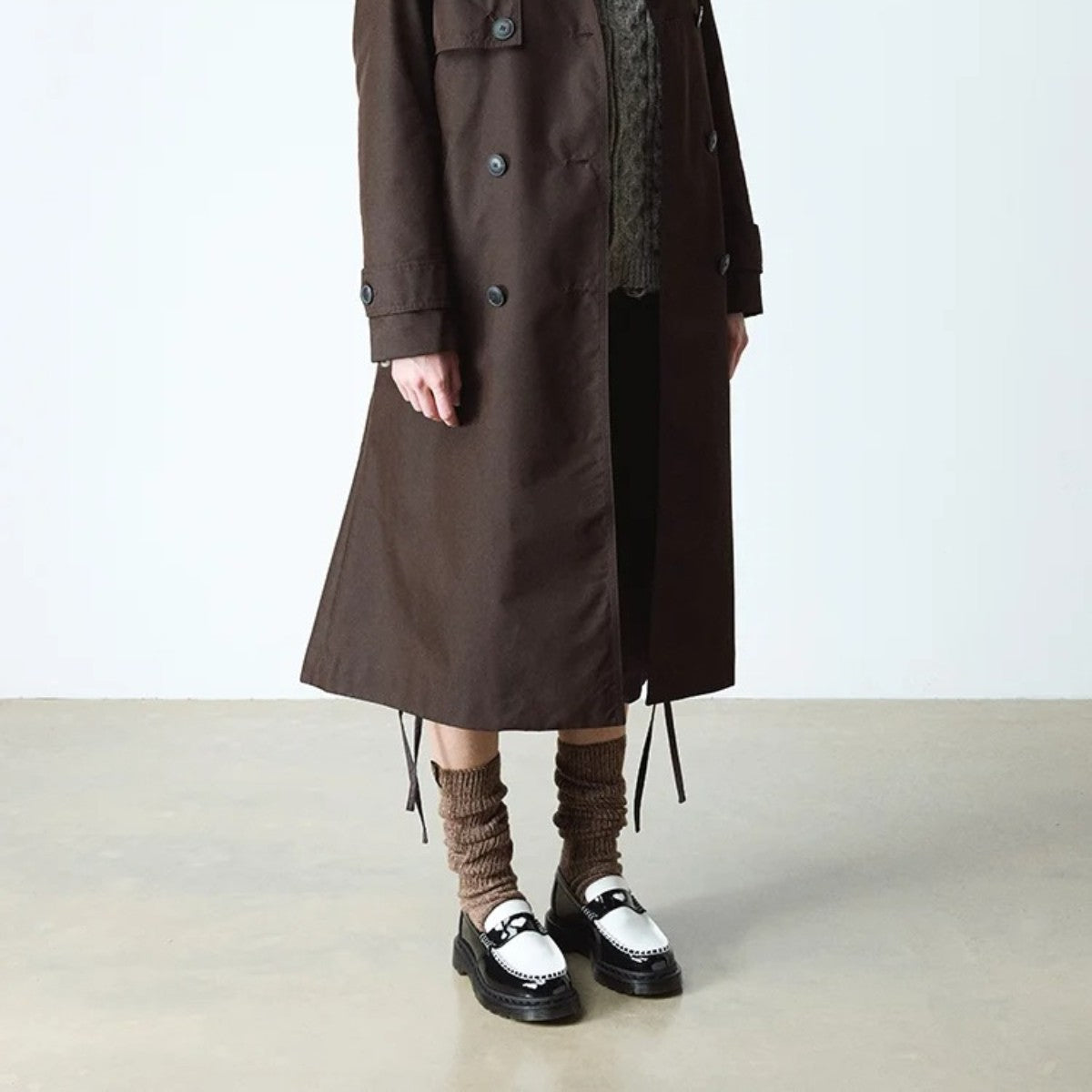 Dr. MARTENS PENTON HEART LOAFER SHOE ドクターマーチン PENTON HEART ローファー シューズ DM-41676001-BKWH【レディース ローファー ペントン ツートン モックトゥ レザー 25FW】