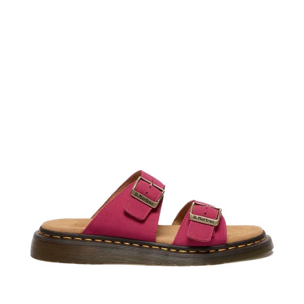 Dr. MARTENS JOSEF SLIDE SANDAL ドクターマーチン JOSEF スライド サンダル DM-41953650-FPK【レディース サンダル スライド バックル フラット 快適 25FW】
