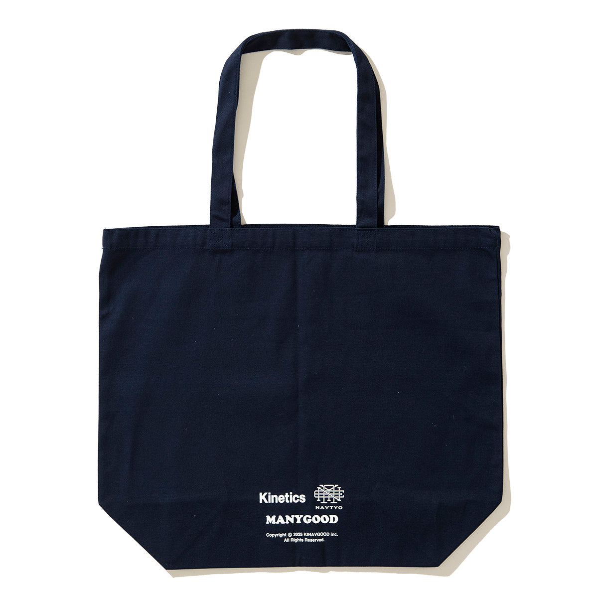 NAVIETOKYO Kinetics x NAVIETOKYO x MANY GOOD F&F Tote Bag ネイビートーキョー ファミリー&フレンズ トートバッグ NVTK-MNGD-06【メンズ 鞄 トート ロゴ グラフィック コラボ 25FW】