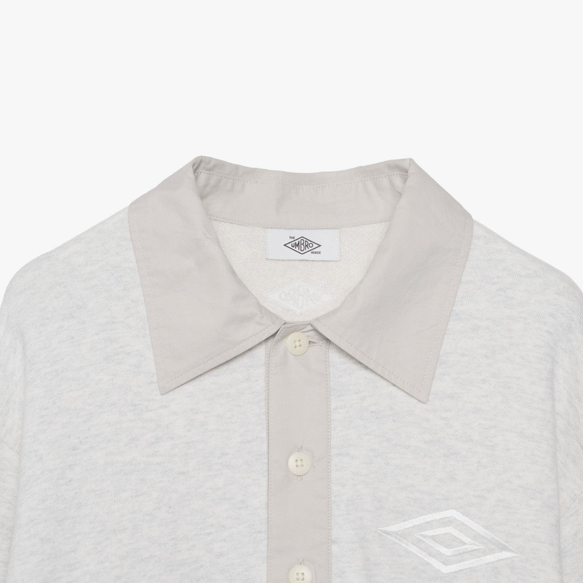 UMBRO HOUSE Shirt Collar Sweat Top アンブロハウス シャツ カラー スウェット トップ UMHO2502-CS01【メンズ スウェット トップス シャツ 襟 レイヤード カジュアル 25FW】