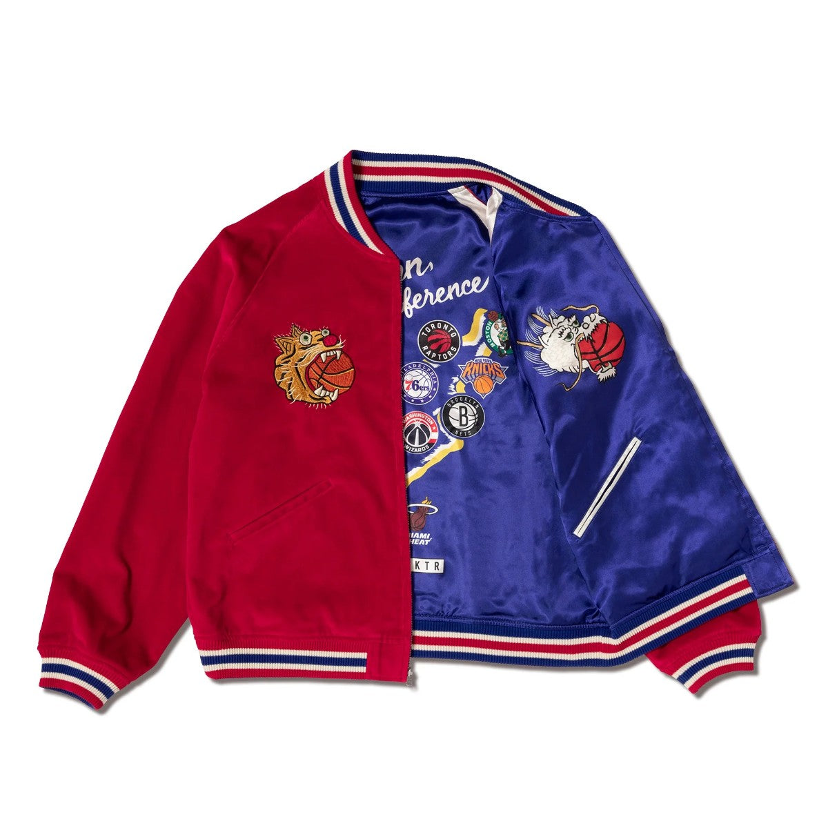 AKTR NBAxAKTR SUKAJAN アクター NBAxAKTR スカジャン 225-054010【メンズ スカジャン リバーシブル ジャケット 刺繍 サテン 別珍 25FW】