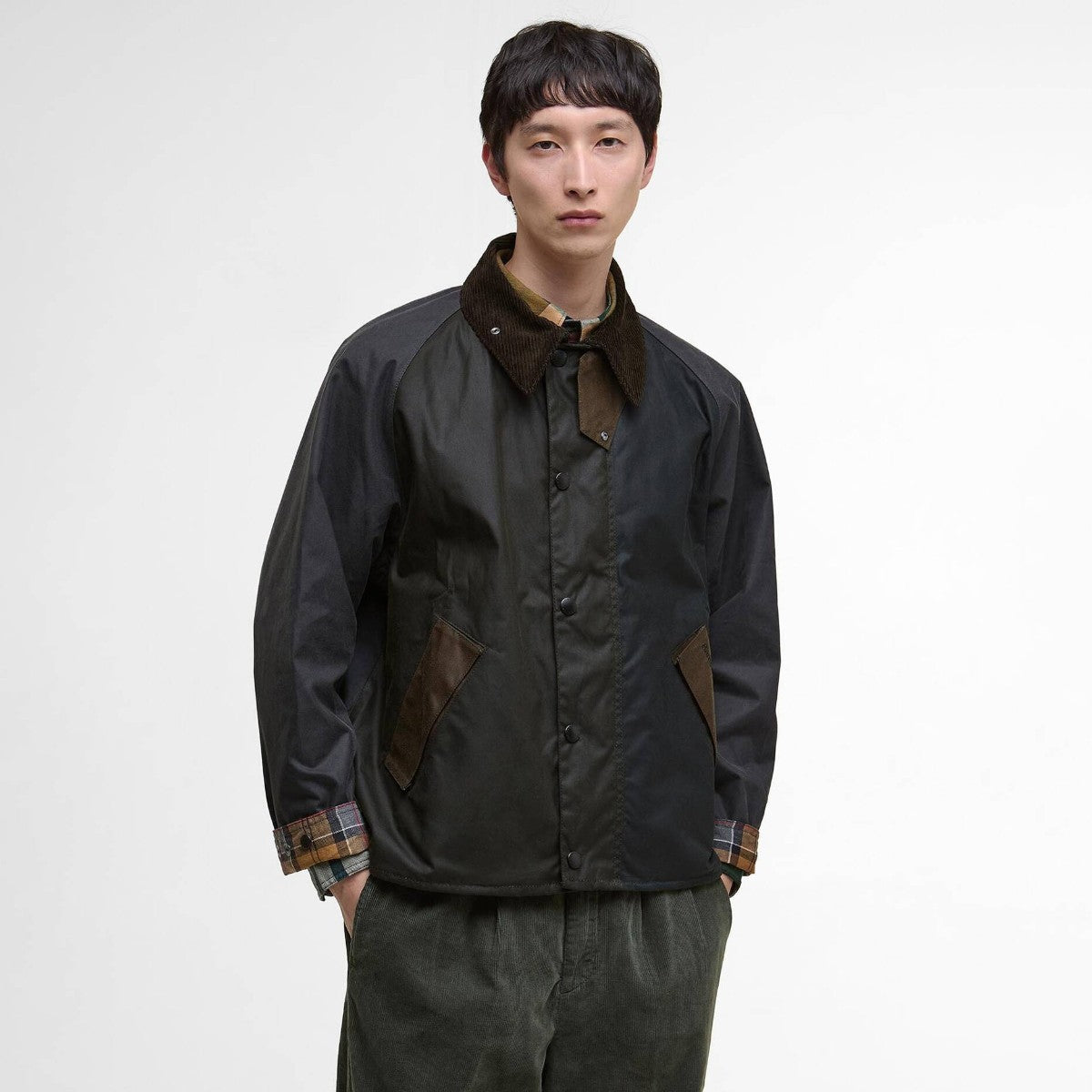 Barbour Patchwork Transport Waxed Jacket バブアー パッチワーク トランスポート ワックスド ジャケット MWX2499【メンズ ジャケット アウター 防寒 パッチワーク 25FW】