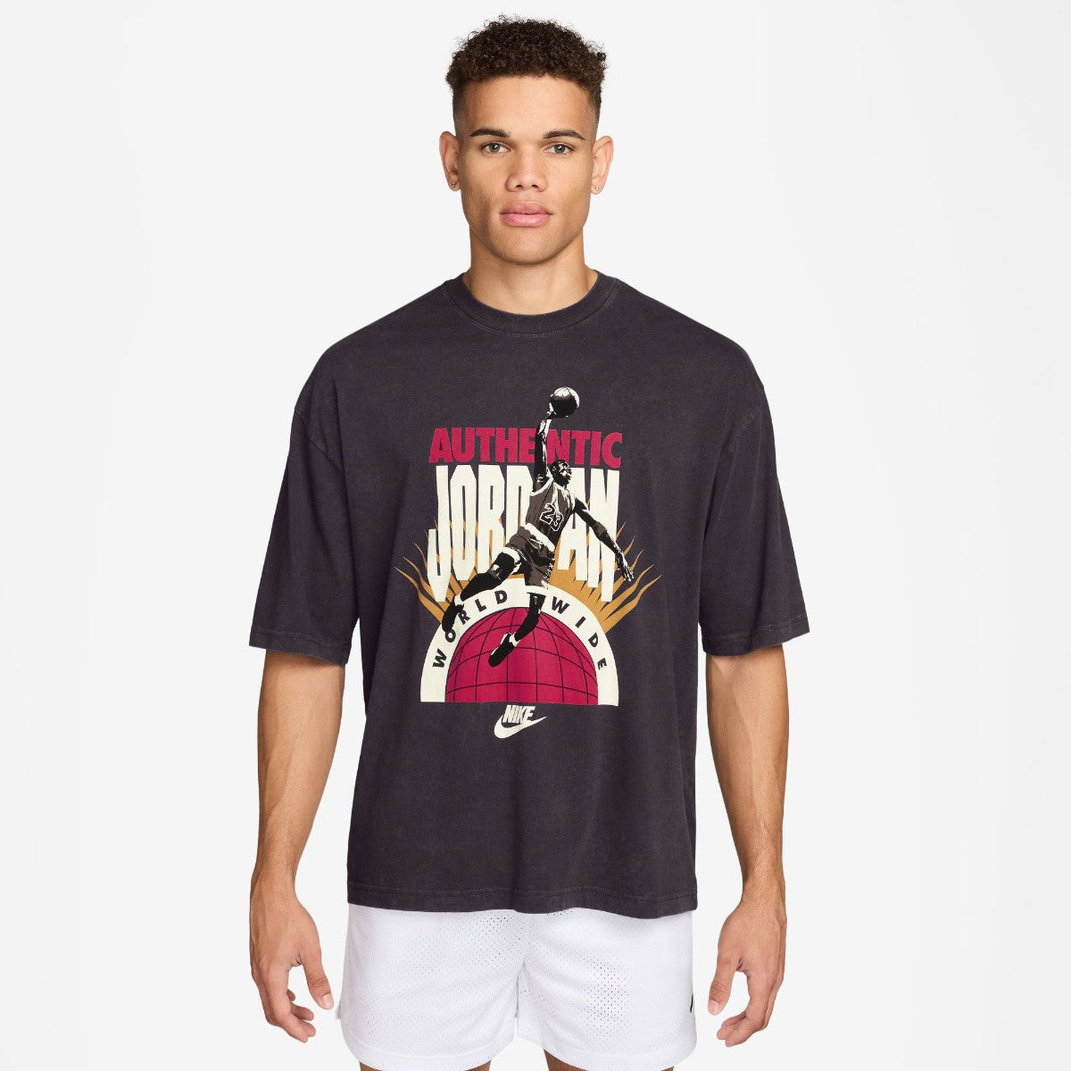 JORDAN BRAND Jordan Rieish Ww Ovsz S/S Crew ジョーダンブランド ジョーダン リエッシュ Ww Ovsz S/S クルー IF3016【メンズ Tシャツ オーバーサイズ コットン素材 厚手Tシャツ 26SS】