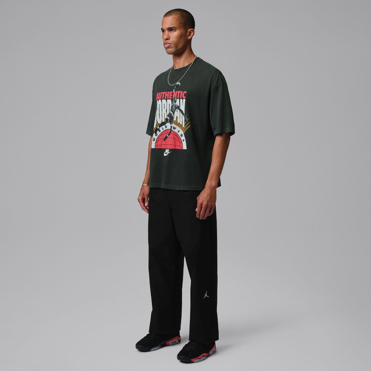 JORDAN BRAND Jordan Rieish Ww Ovsz S/S Crew ジョーダンブランド ジョーダン リエッシュ Ww Ovsz S/S クルー IF3016【メンズ Tシャツ オーバーサイズ コットン素材 厚手Tシャツ 26SS】