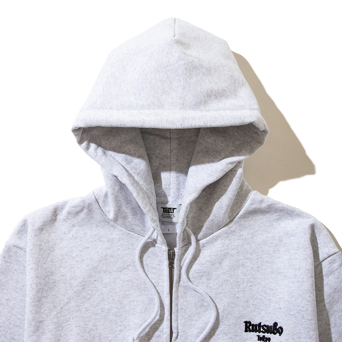 坩堝 Mooney-man (無二男) ZIP PARKA (RUTSUBO×YU SUDA) RUTSUBO ムーニーマン ジップ パーカ R25HO-SUDA-PF【メンズ ジップパーカ 厚手 裏起毛 刺繍ロゴ スウェット 25FW】