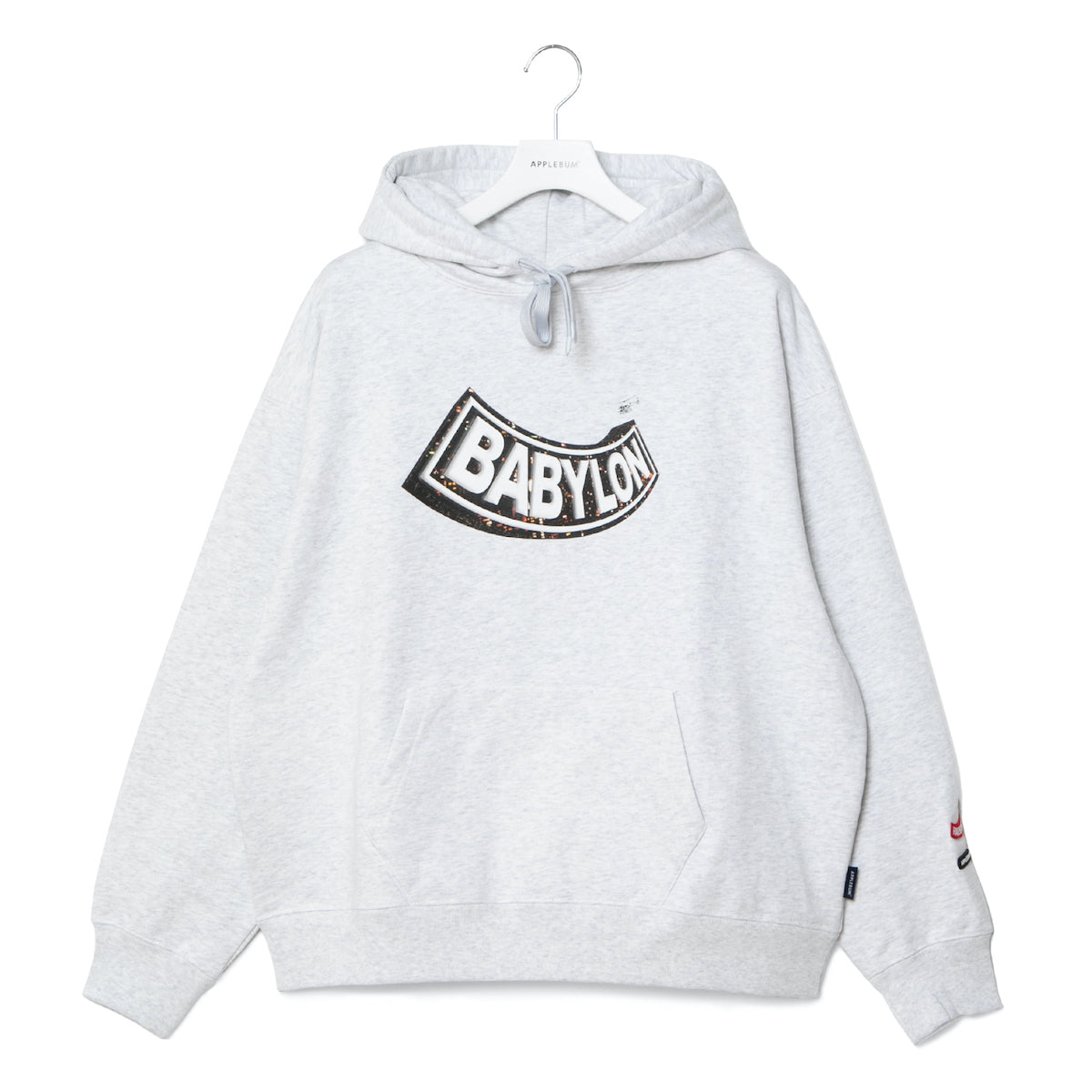 APPLEBUM “Babylon View Arch Logo” Hoodie アップルバム “バビロンビュー アーチロゴ” フーディ GT2520402【メンズ 綿100% ヘビーウェイト 裏パイル グラフィック 2000年代 25FW】