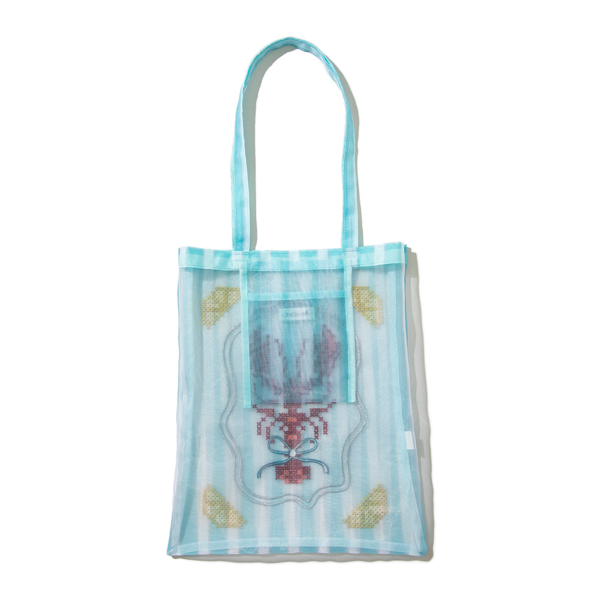 Casselini Tulle Embroidery Tote キャセリーニ チュール刺繍トート 254-111505【レディース チュール素材 透け感 26SS】