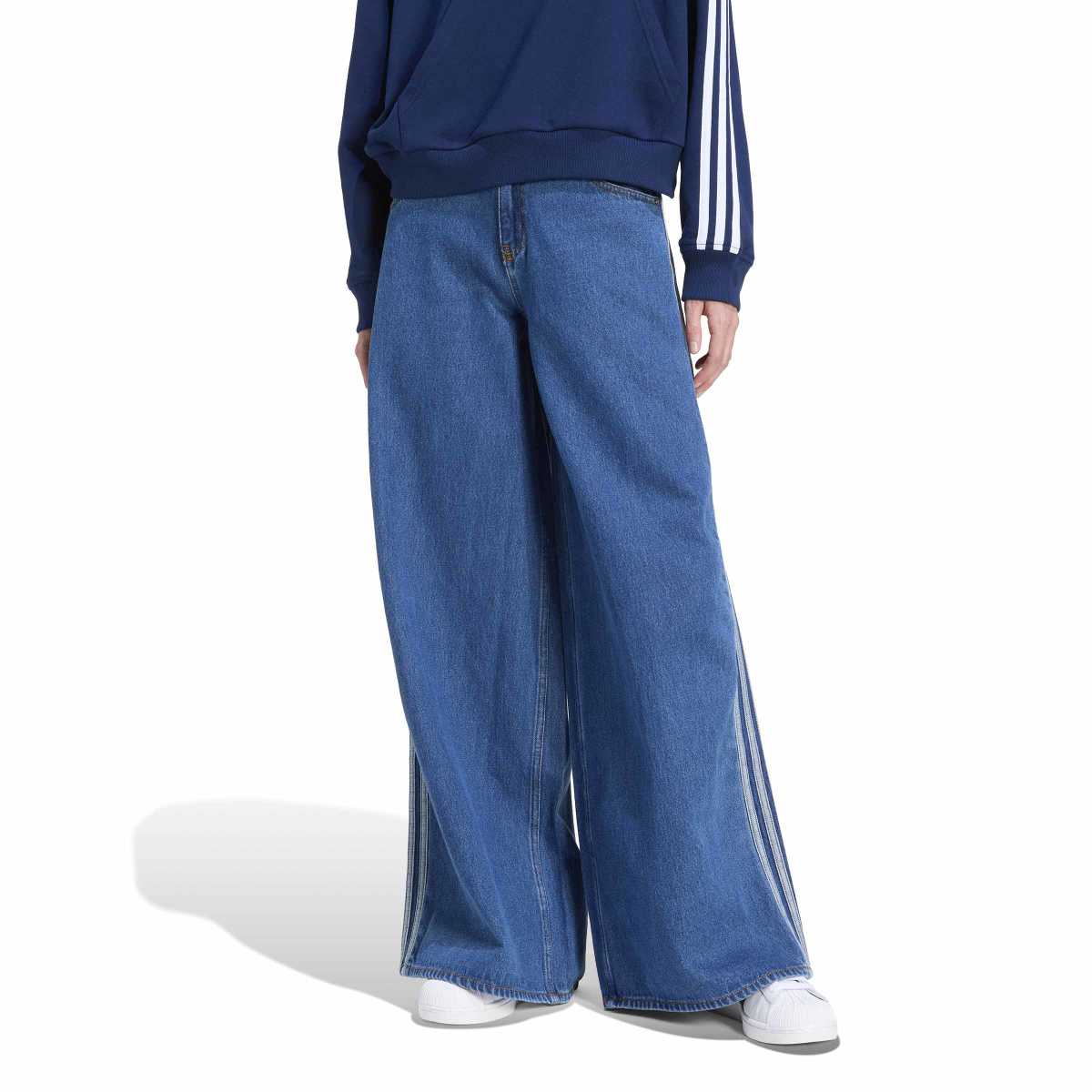 adidas originals Firebird Adenium Track Pants Denim アディダスオリジナルス ファイヤーバード アディレニウム トラックパンツ デニム H1457【レディース トラックパンツ ストリート ミッドライズ レギュラーフィット 耐久性 26SS】