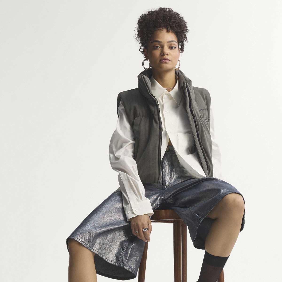 adidas originals FIREBIRD JORTS DENIM アディダスオリジナルス ファイアーバード ジョーツ デニム KD2930【レディース デニム ショートパンツ レギュラーフィット ウーブン素材 26SS】
