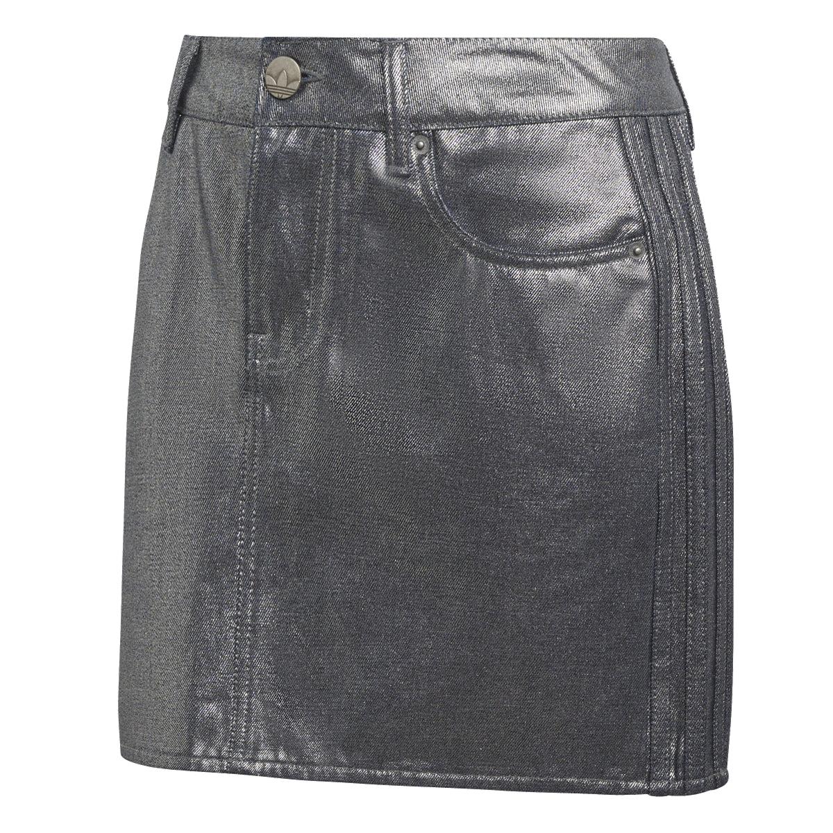 adidas originals 3 STRIPES SKIRT DENIM アディダスオリジナルス スリーストライプス スカート デニム KD2899【レディース デニムスカート ボタンクロージャー ミッドライズ カジュアルスタイル 26SS】