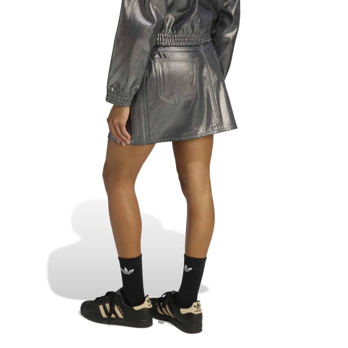 adidas originals 3 STRIPES SKIRT DENIM アディダスオリジナルス スリーストライプス スカート デニム KD2899【レディース デニムスカート ボタンクロージャー ミッドライズ カジュアルスタイル 26SS】