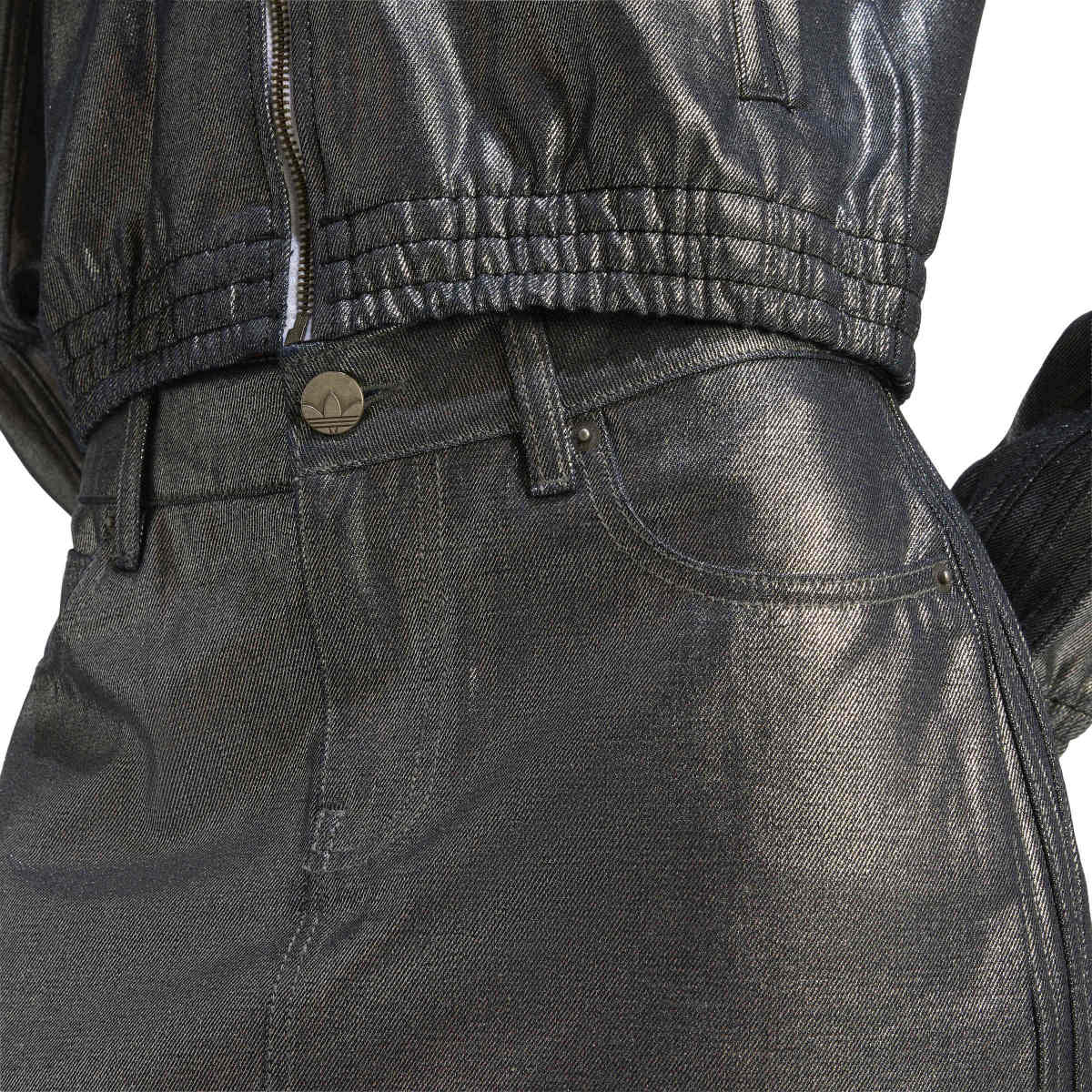 adidas originals 3 STRIPES SKIRT DENIM アディダスオリジナルス スリーストライプス スカート デニム KD2899【レディース デニムスカート ボタンクロージャー ミッドライズ カジュアルスタイル 26SS】