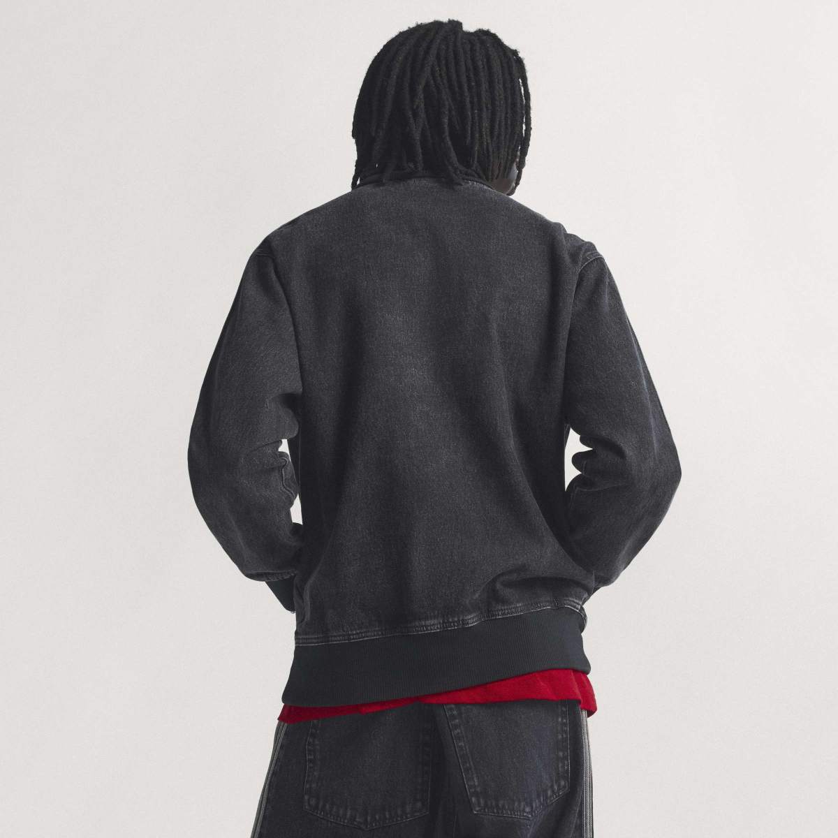 adidas originals Adicolor Denim Firebird Track Top アディダスオリジナルス アディカラー デニム フファイヤーバード トラックトップ KD1516【メンズ デニム トラックトップ ルーズフィット フルジップ 機能性 26SS】