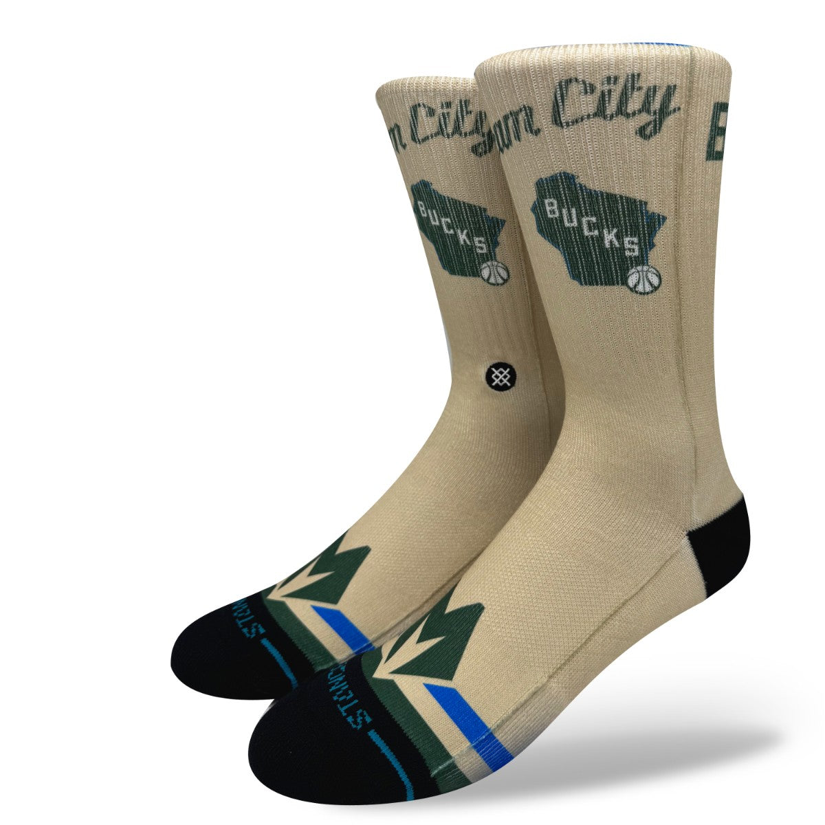 STANCE MILWAUKEE BUCKS CITY EDITION 2026 スタンス ミルウォーキー・バックス シティ・エディション 2026 A556D25MIL【メンズ 靴下 ソックス バスケットボール チーム ロゴ 25FW】
