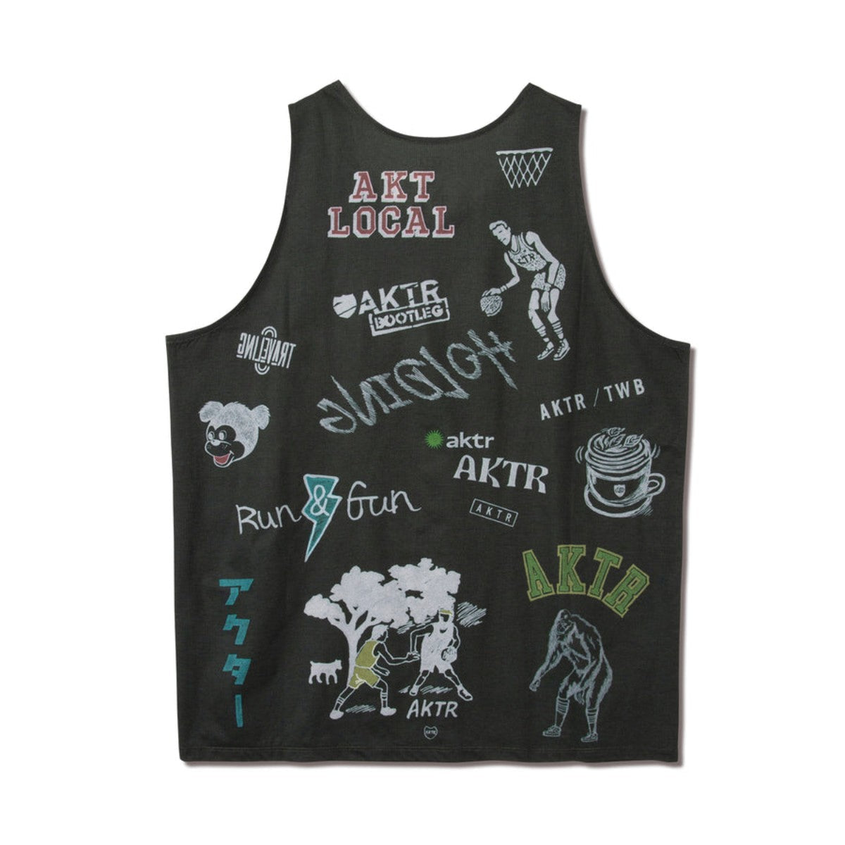 AKTR MEMORIAL TANK アクター メモリアルタンク 126-001001【メンズ バスケットボール タンクトップ スポーツウェア 吸湿速乾 トレーニングウェア 26SS】