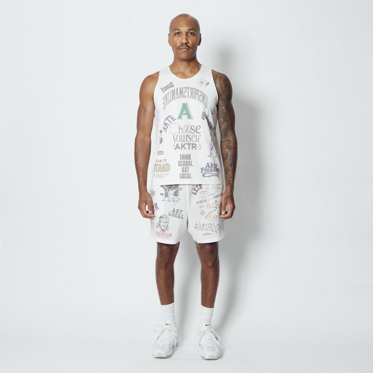 AKTR MEMORIAL TANK アクター メモリアルタンク 126-001001【メンズ バスケットボール タンクトップ スポーツウェア 吸湿速乾 トレーニングウェア 26SS】