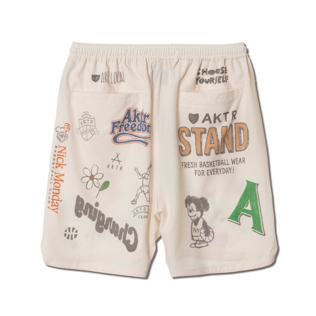 AKTR MEMORIAL 5.5-INCH SHRT WD PNTS アクター メモリアル 5.5インチ ショート ウッド パンツ 126-002002【メンズ バスケットボール ショーツ スポーツショーツ トレーニングパンツ 吸汗速乾 26SS】