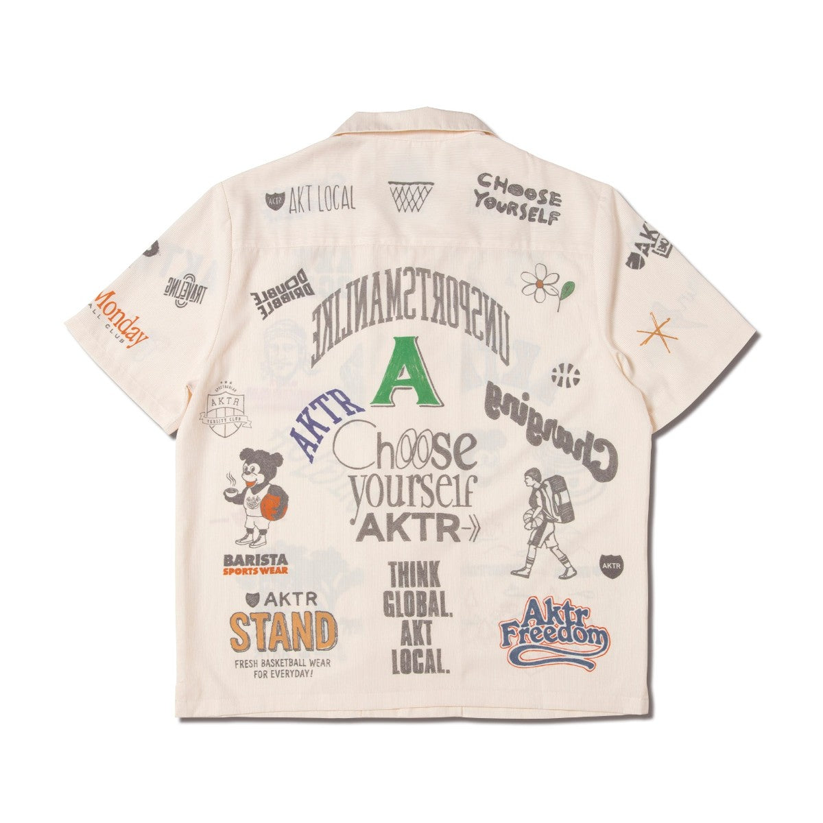 AKTR MEMORIAL SHIRT アクター メモリアルシャツ 126-036010【メンズ 半袖シャツ オープンカラーシャツ メンズカジュアルシャツ 26SS】