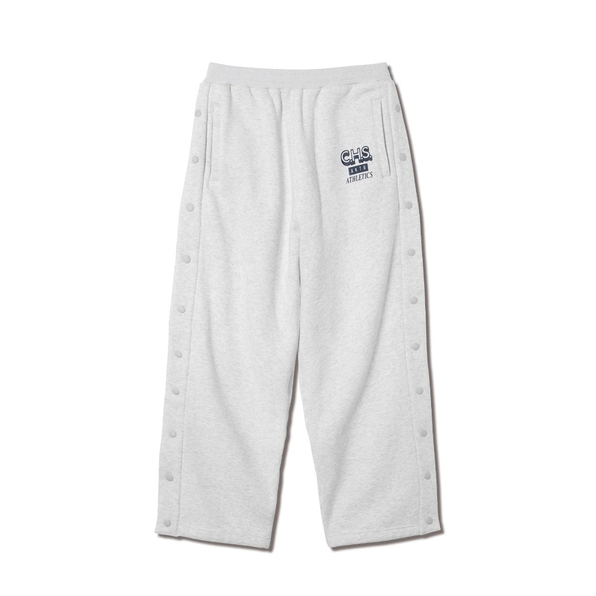 AKTR C.H.S. SIDE OPEN SWEAT PANTS アクター C.H.S. サイドオープン スウェットパンツ 225-104020【メンズ スウェットパンツ サイドボタン 裏起毛 快適シルエット セットアップ可 26SS】
