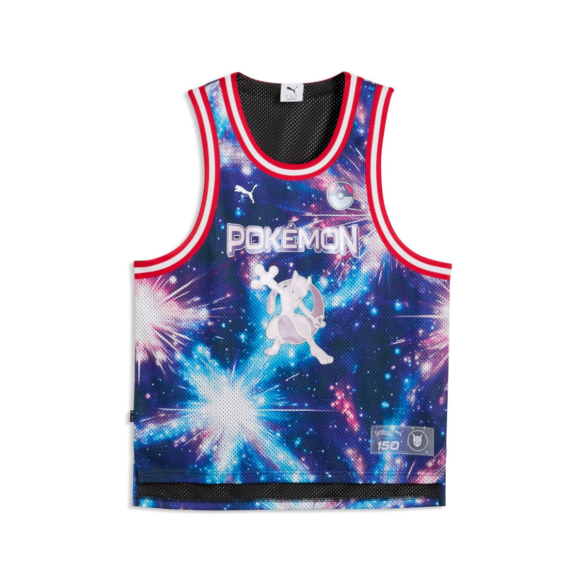 PUMA POKEMON X HOOPS MEWTWO JERSEY プーマ ポケモン × フープス ミュウツー ジャージ 635663【メンズ オーバーサイズTシャツ メンズトップス カジュアルウェア ジャージー素材 26SS】