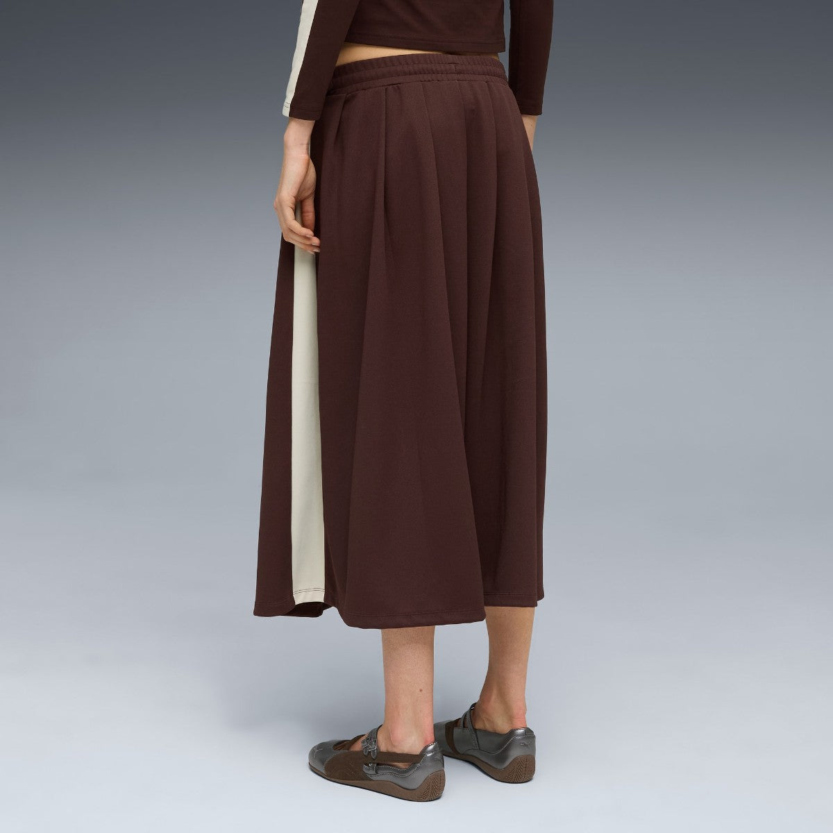 PUMA T7 MIDI PLEATED SKIRT WNS プーマ T7 ミディ プリーツ スカート 636872【レディース プリーツスカート ミディスカート ミドル丈スカート ウエストゴムスカート 26SS】