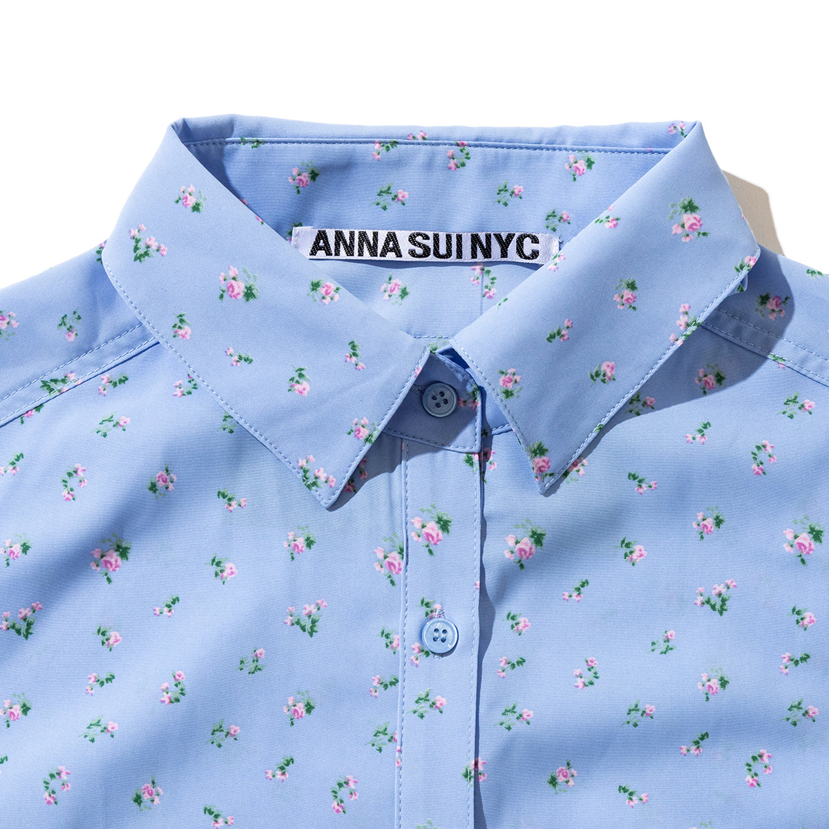 ANNA SUI NYC FLOWER TIE SHIRT アナスイ エヌワイシー フラワータイシャツ 16111361【レディース 花柄 シャツ ポリエステル素材 ネクタイ付き 26SS】