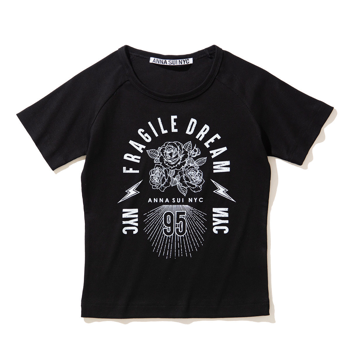 ANNA SUI NYC FRAGILE DREAM T-SHIRT アナスイ エヌワイシー フラジャイルドリームTシャツ 16117370【レディース Tシャツ ロックテイスト グラフィック 26SS】