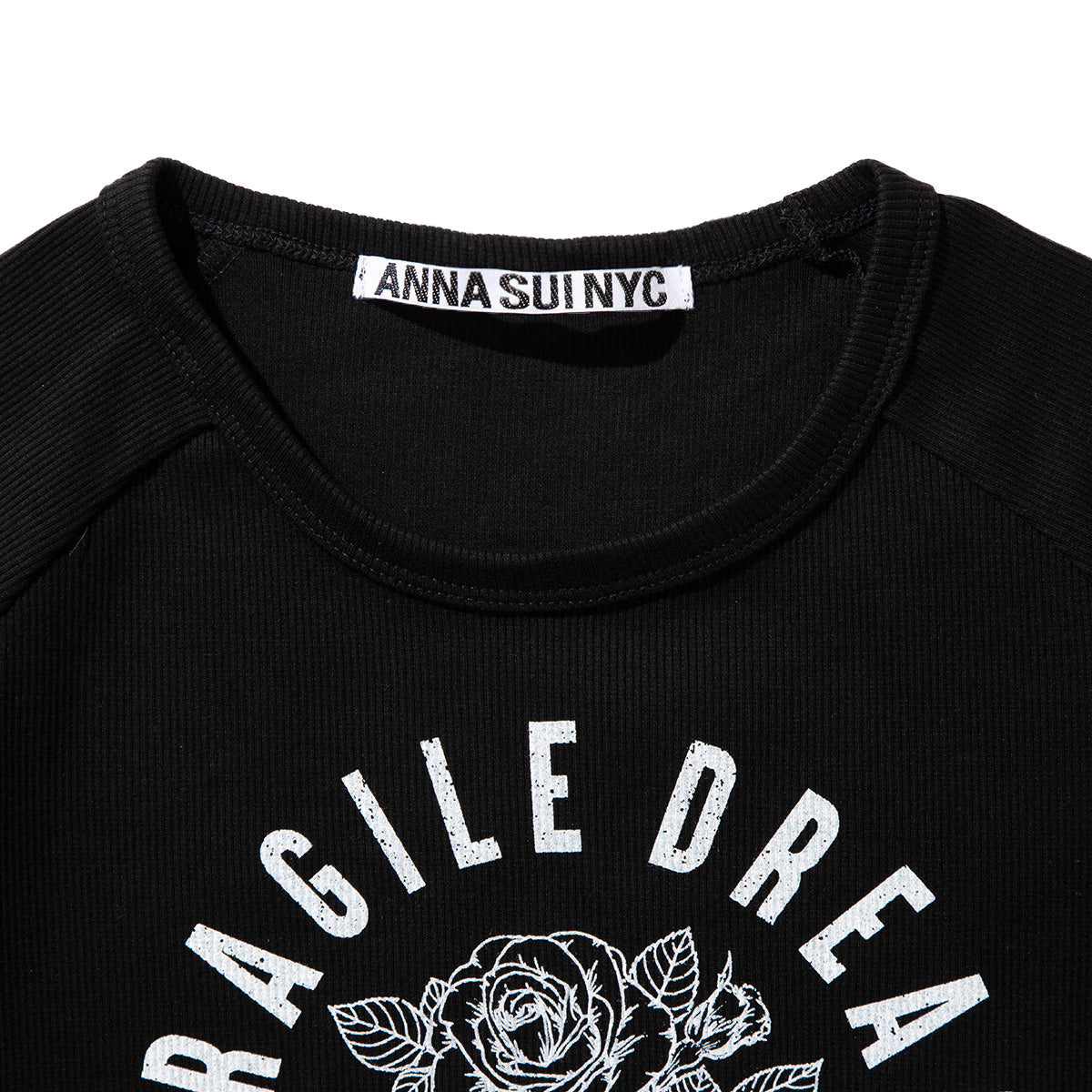 ANNA SUI NYC FRAGILE DREAM T-SHIRT アナスイ エヌワイシー フラジャイルドリームTシャツ 16117370【レディース Tシャツ ロックテイスト グラフィック 26SS】