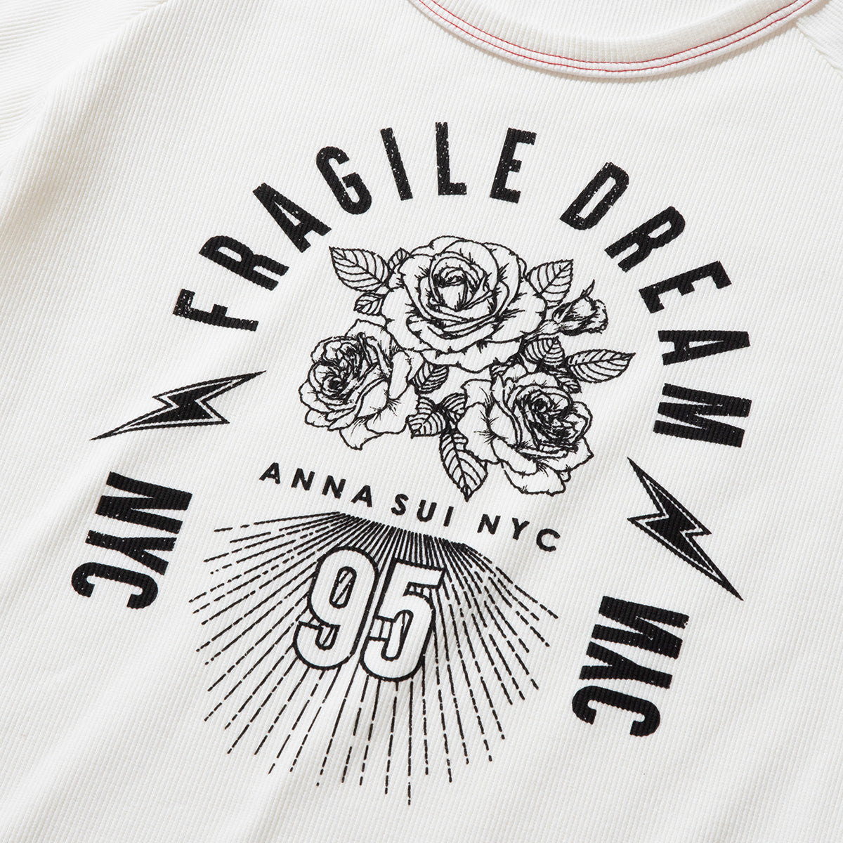 ANNA SUI NYC FRAGILE DREAM T-SHIRT アナスイ エヌワイシー フラジャイルドリームTシャツ 16117370【レディース Tシャツ ロックテイスト グラフィック 26SS】
