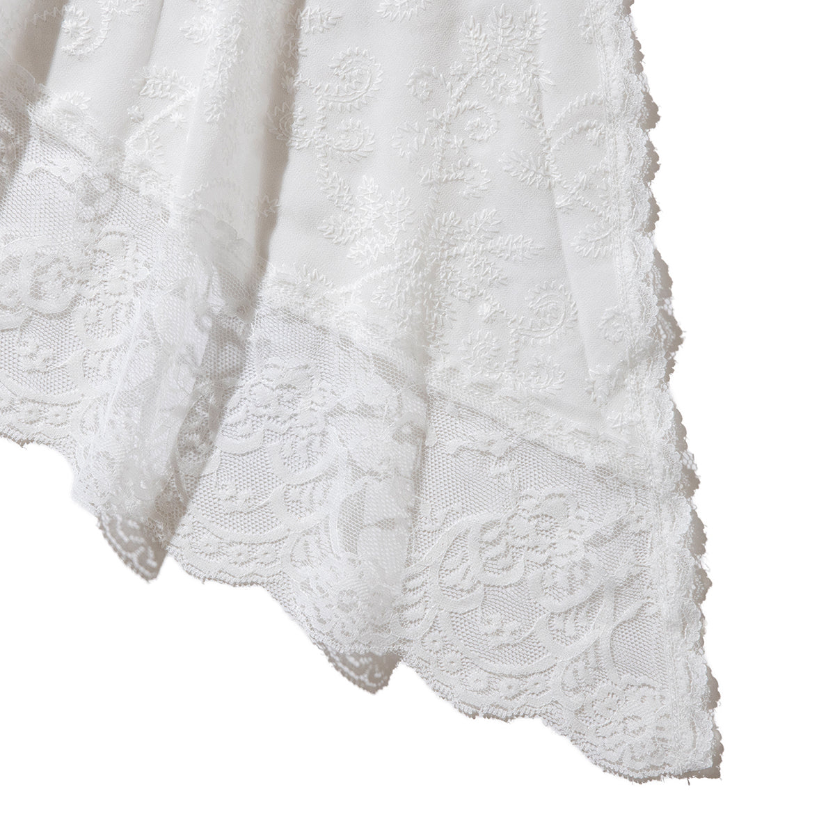 ANNA SUI NYC ASYMMETRICAL LACE SKIRT アナスイ エヌワイシー アシメレーススカート 16134353【レディース レーススカート アシンメトリー ティアードフリル レイヤード 26SS】