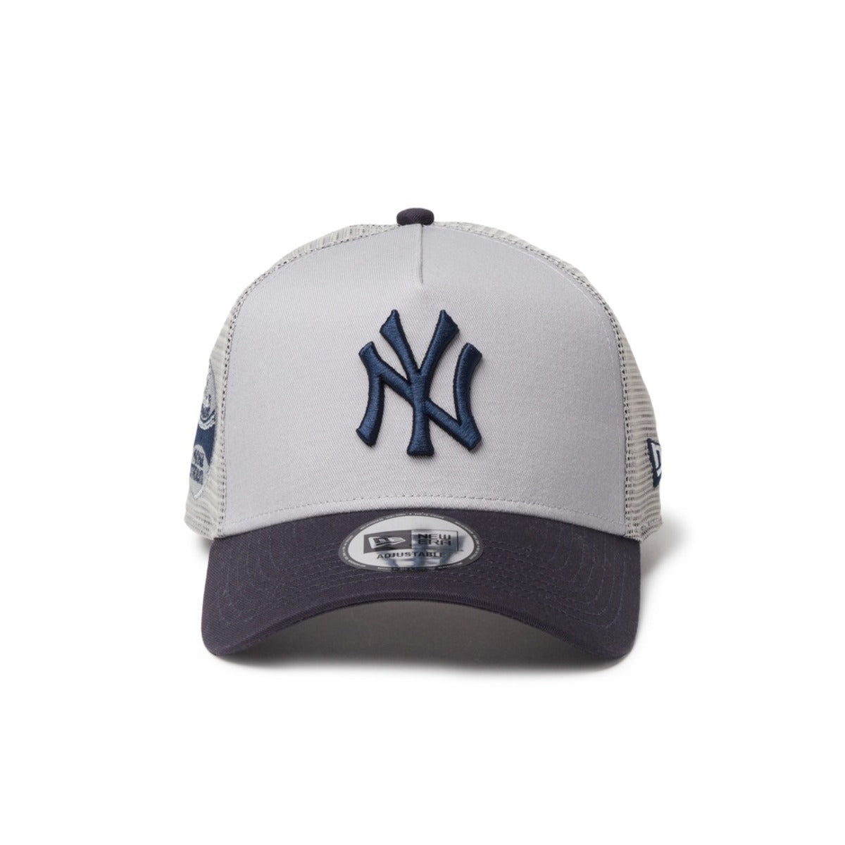 NEW ERA NEW YORK YANKEES STADIUM 50TH ANNIVERSARY SIDE PATCH 9FORTY A-FRAME TRUCKER ニューエラ サイド パッチ ナイン フォーティ エーフレーム トラッカー 14744895-108【メンズ メッシュキャップ カーブドバイザー 26FW】