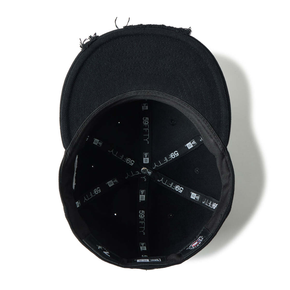 NEW ERA NEW YORK YANKEES DAMAGED 59FIFTY ニューエラ ダメージド フィフティナインフィフティ 14745157【メンズ キャップ 帽子 ベースボールキャップ リネン 春夏 26SS】