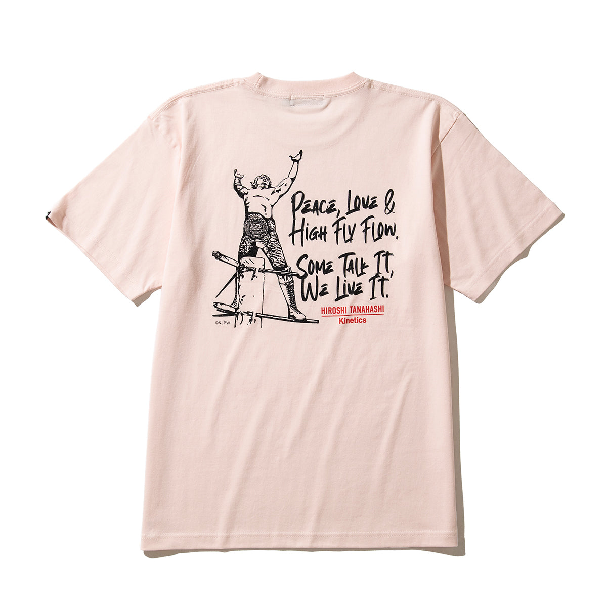 HIROSHI TANAHASHI TANAHASHI S/S T-SHIRTS by Kinetics 棚橋弘至 棚橋弘至 ショートスリーブ Tシャツ by キネティクス KASPHT01【メンズ Tシャツ 半袖 コラボ 受注生産 26SS】