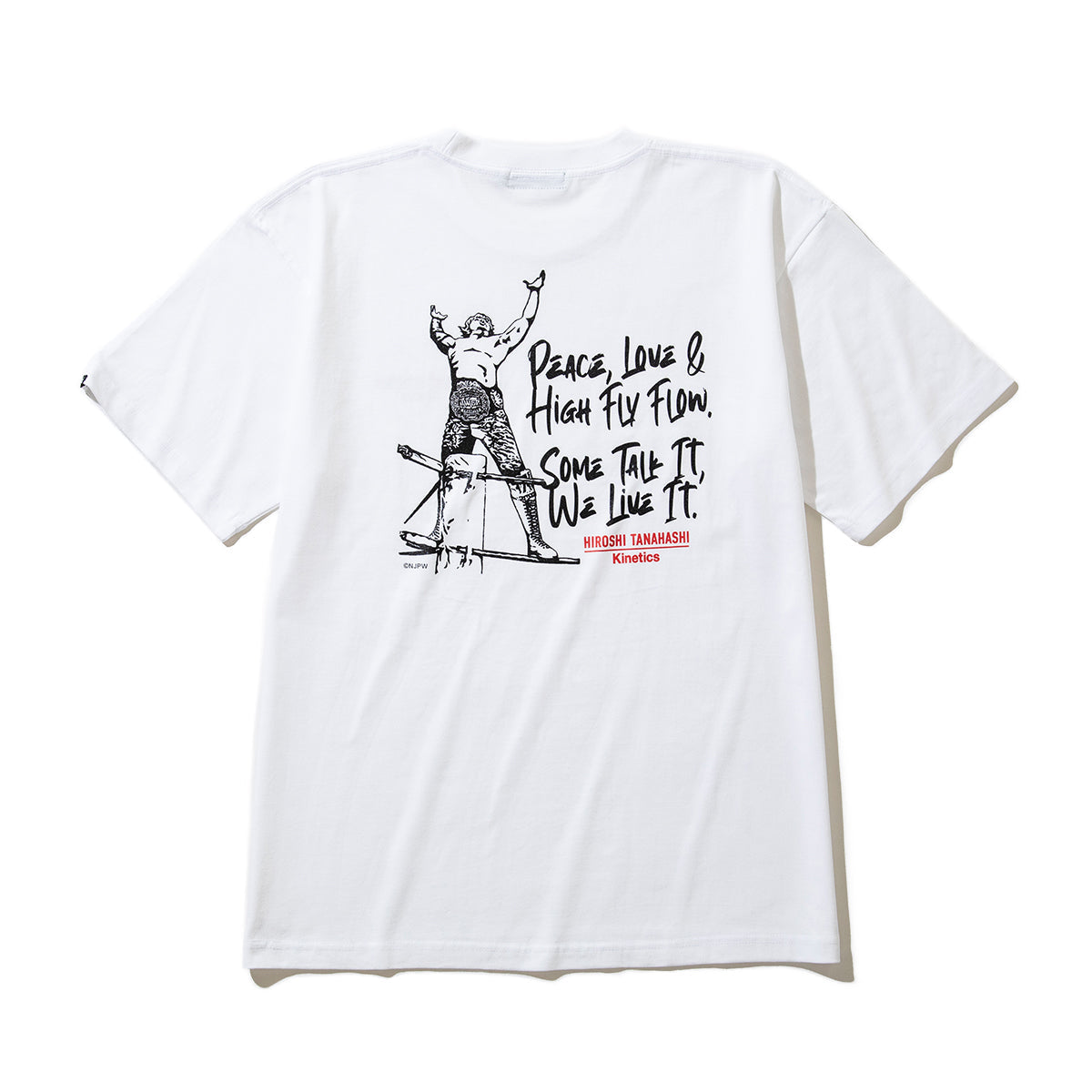 HIROSHI TANAHASHI TANAHASHI S/S T-SHIRTS by Kinetics 棚橋弘至 棚橋弘至 ショートスリーブ Tシャツ by キネティクス KASPHT01【メンズ Tシャツ 半袖 コラボ 受注生産 26SS】