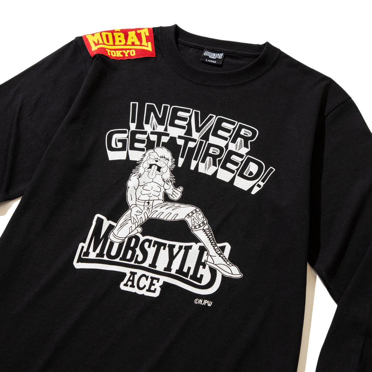 HIROSHI TANAHASHI TANAHASHI x MOB L/S Tee 棚橋弘至 棚橋弘至 x MOB ロングスリーブTシャツ MOBTN02【メンズ Tシャツ 長袖 コラボ 受注生産 26SS】