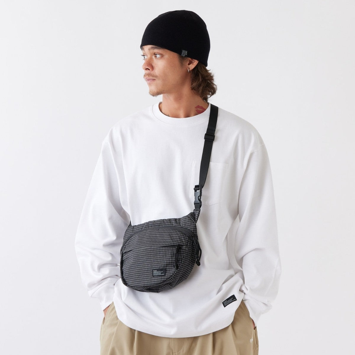 FAT X-STASH エフエイティー エックス スタッシュ F32610-BG06【メンズ ファニーパック 軽量バッグ ウエストバッグ 高耐久素材 メッシュ背面 収納ポケット 26SS】