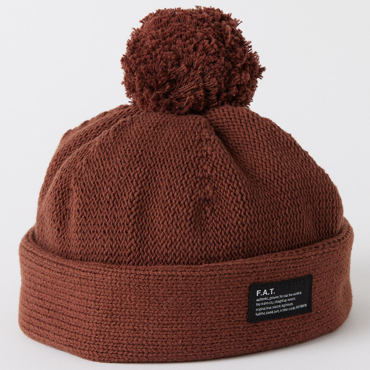 FAT FOBBLE エフエイティー フォブル F32610-CP02【メンズ ニットキャップ コットンニット 手編み 厚手 防寒 カジュアル 26SS】