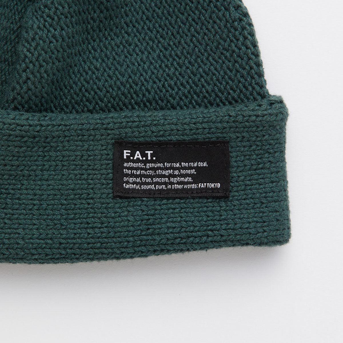 FAT FOBBLE エフエイティー フォブル F32610-CP02【メンズ ニットキャップ コットンニット 手編み 厚手 防寒 カジュアル 26SS】