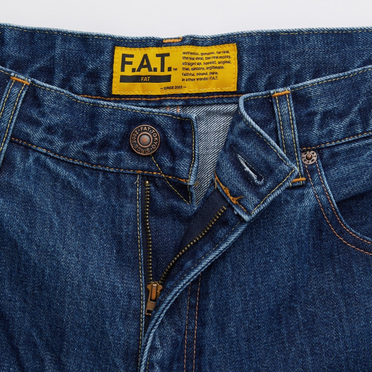 FAT 1-1 "FADER" エフエイティー 1-1 "フェーダー" F32610-PN04【メンズ デニムパンツ ストレート ジーンズ セルヴィッチ イージーパンツ カジュアル 26SS】