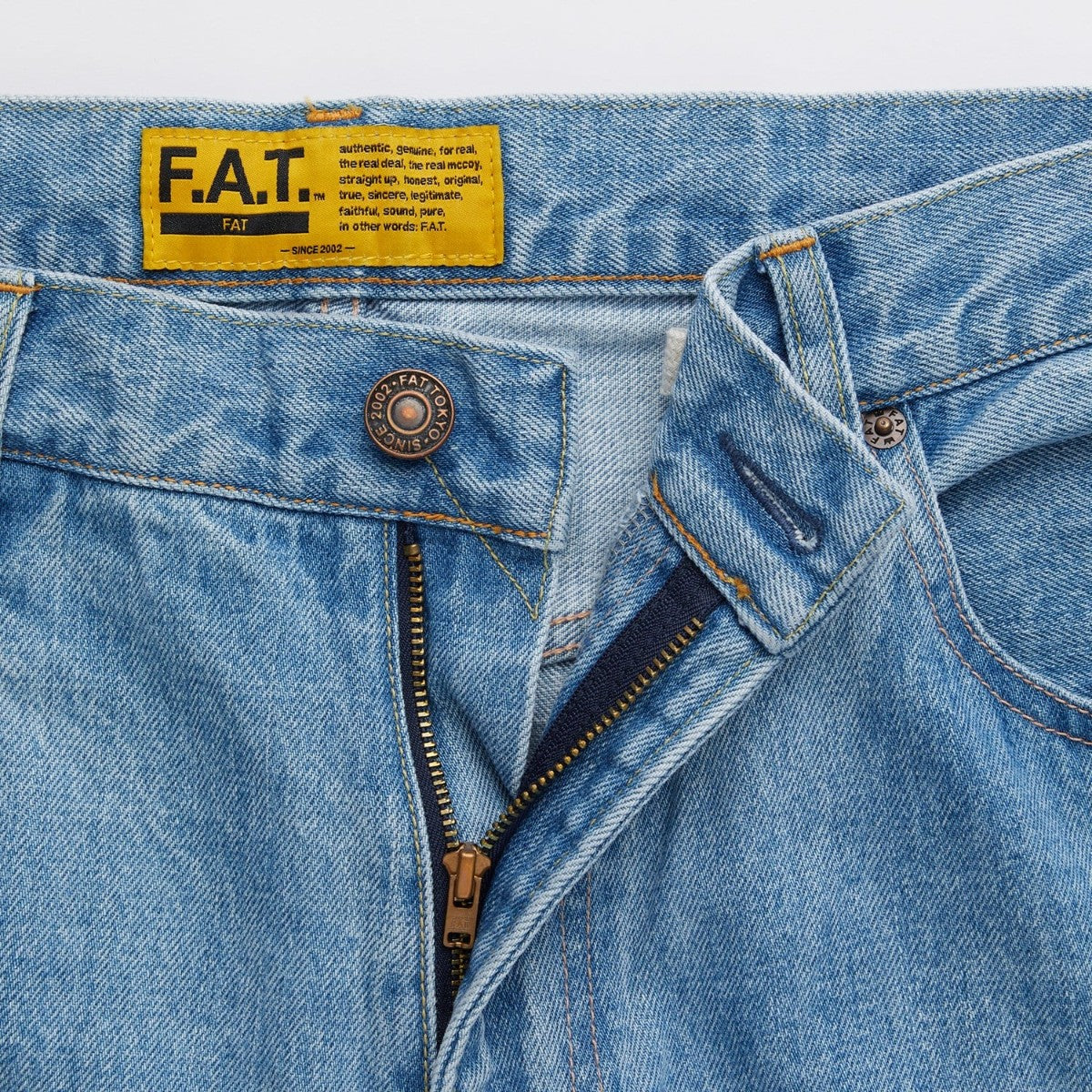 FAT 1-1 "FADER" エフエイティー 1-1 "フェーダー" F32610-PN04【メンズ デニムパンツ ストレート ジーンズ セルヴィッチ イージーパンツ カジュアル 26SS】